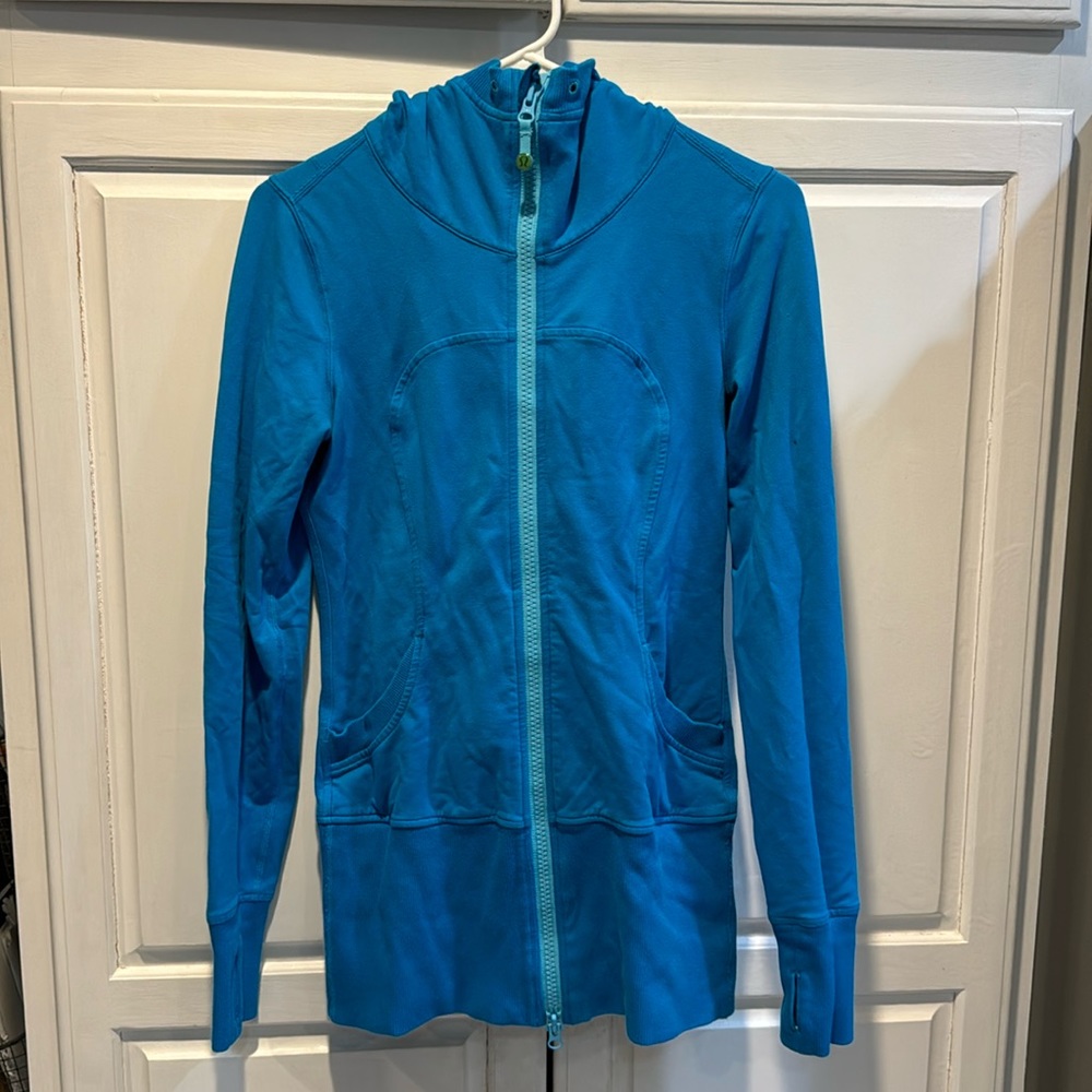 Lululemon long zip-up scuba, size 6